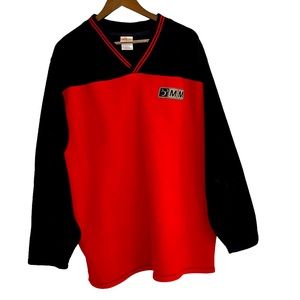 Vintage Disney store, Mickey Mouse, red fleece V-neck sweatshirt men’s l…